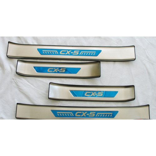 Накладки на пороги mazda CX5 2017-2018